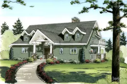 Country house plans 32-112 - front exterior, 2,115 sq ft, 3 bed, 2 bath house plans | Monster House Plans