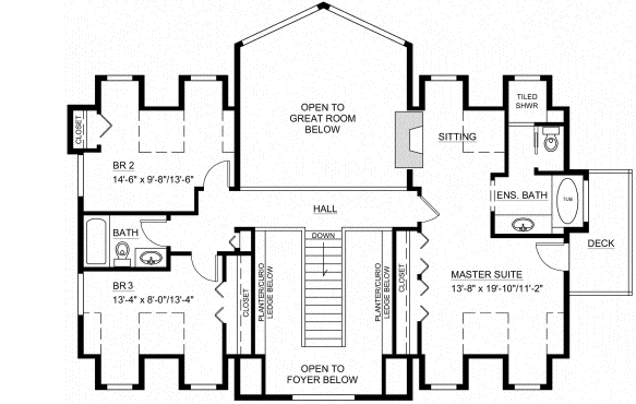 Upper/Second Floor Plan:32-112