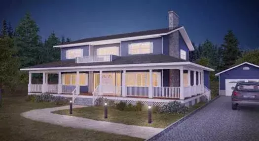 Country house plans 32-120 - front exterior, 2,548 sq ft, 3 bed, 3 bath house plans | Monster House Plans
