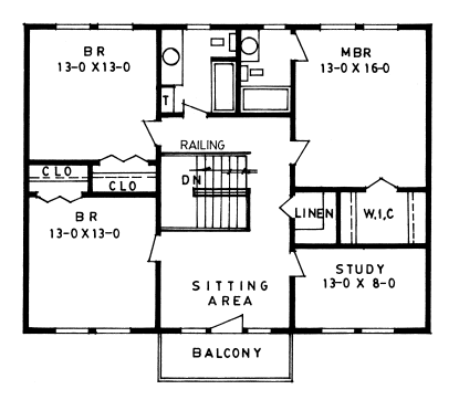 Upper/Second Floor Plan:32-120