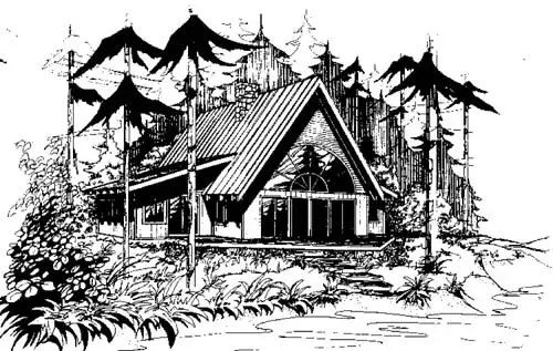 Contemporary house plans 33-113 - front exterior, 2,017 sq ft, 3 bed, 3 bath house plans | Monster House Plans