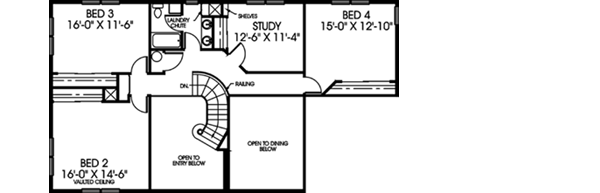 Upper/Second Floor Plan: 33-174