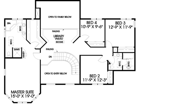 Upper/Second Floor Plan:33-200