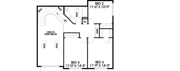 Upper/Second Floor Plan:33-205