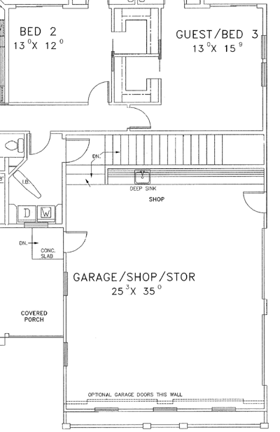 Traditional Style Home Design Plan: 33-284