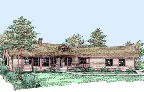 Northwest house plans 33-361 - front exterior, 2,330 sq ft, 3 bed, 2 bath house plans | Monster House Plans