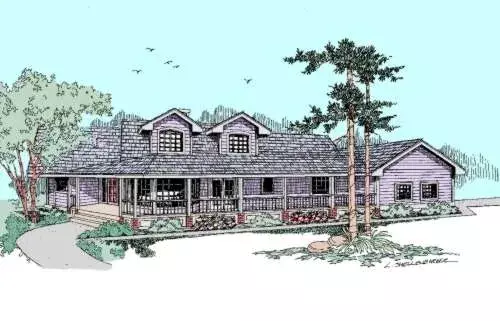 Northwest house plans 33-363 - front exterior, 2,228 sq ft, 3 bed, 2 bath house plans | Monster House Plans