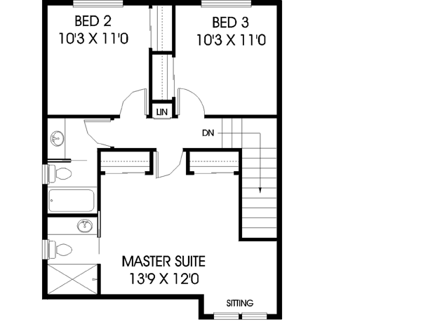 Upper/Second Floor Plan:33-407