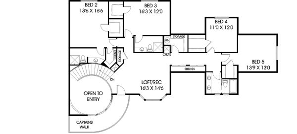 Upper/Second Floor Plan:33-465
