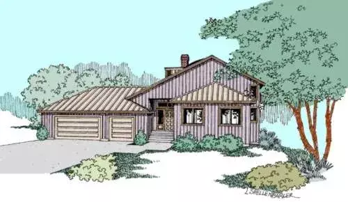 Traditional house plans 33-534 - front exterior, 1,989 sq ft, 3 bed, 3 bath house plans | Monster House Plans