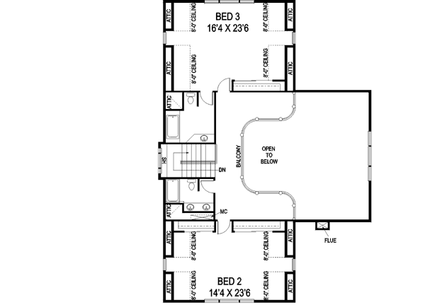 Upper/Second Floor Plan:33-559