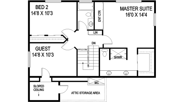 Upper/Second Floor Plan:33-572