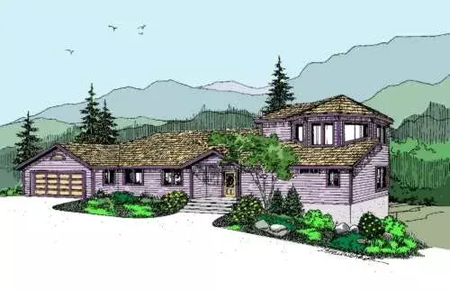 Traditional house plans 33-578 - front exterior, 2,139 sq ft, 3 bed, 2 bath house plans | Monster House Plans