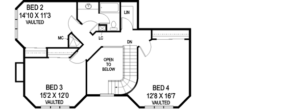 Upper/Second Floor Plan:33-605