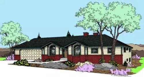 Northwest house plans 33-617 - front exterior, 3,761 sq ft, 4 bed, 3 bath house plans | Monster House Plans
