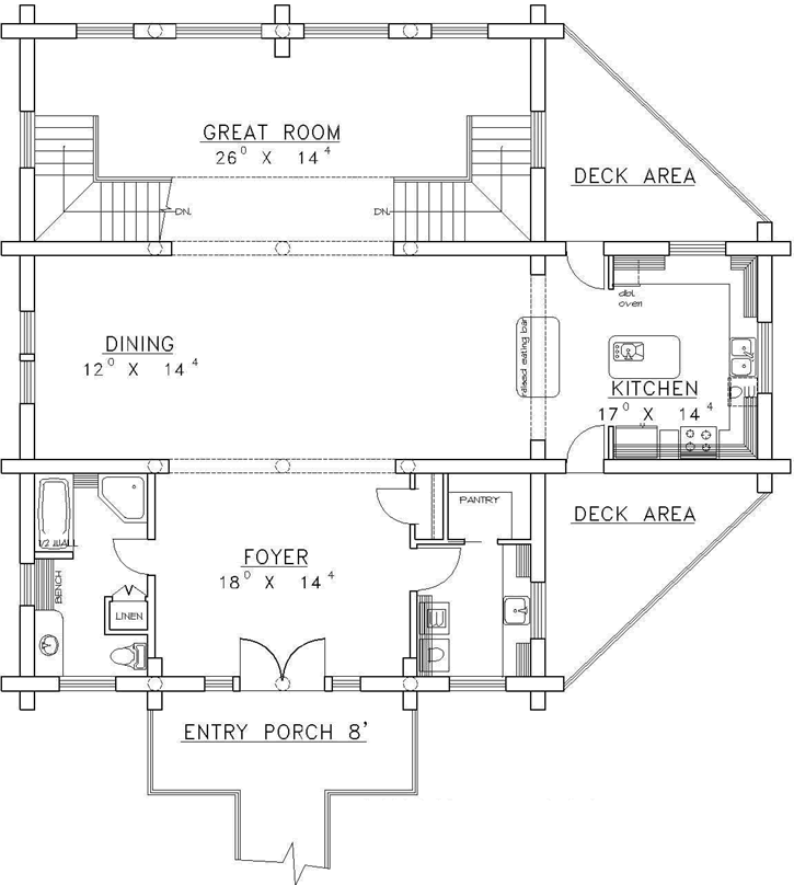 Main Floor Plan: 34-128