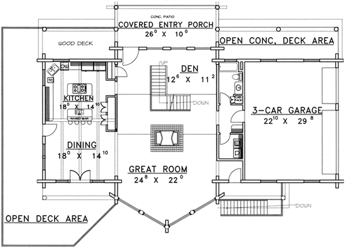 Main Floor Plan: 34-129