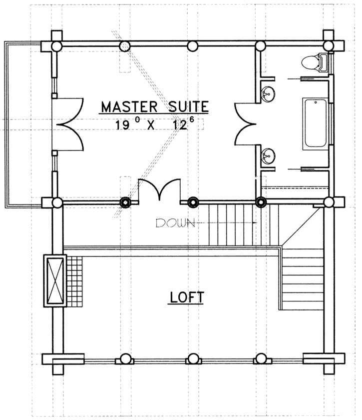 Upper/Second Floor Plan:34-140