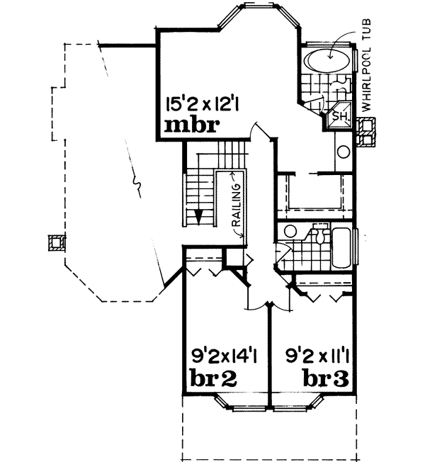 Upper/Second Floor Plan:35-105