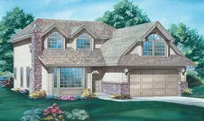 Traditional house plans 35-106 - front exterior, 2,034 sq ft, 3 bed, 2 bath house plans | Monster House Plans