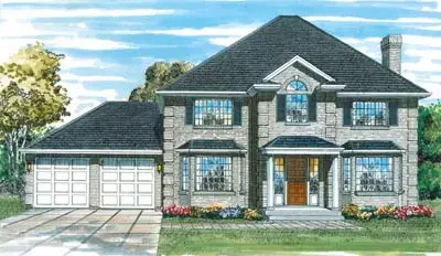 European house plans 35-120 - front exterior, 3,044 sq ft, 4 bed, 2 bath house plans | Monster House Plans