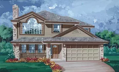 Traditional house plans 35-124 - front exterior, 1,341 sq ft, 3 bed, 2 bath house plans | Monster House Plans