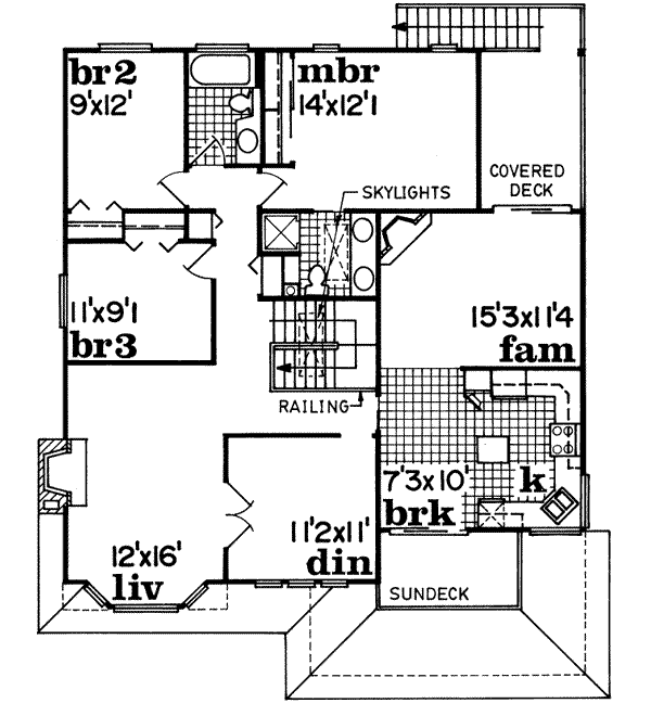 Upper/Second Floor Plan:35-125