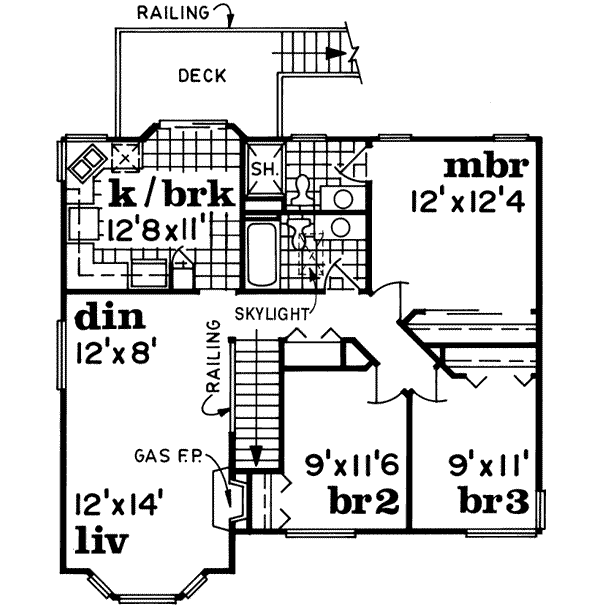 Upper/Second Floor Plan:35-144