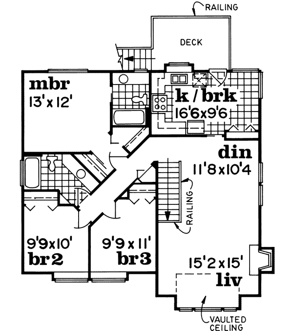 Upper/Second Floor Plan:35-145