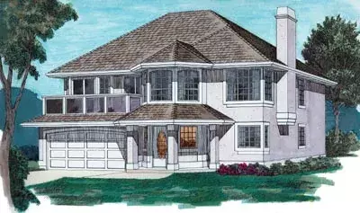 Northwest house plans 35-150 - front exterior, 2,010 sq ft, 3 bed, 2 bath house plans | Monster House Plans