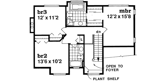 Upper/Second Floor Plan:35-162