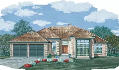 European house plans 35-177 - front exterior, 2,295 sq ft, 3 bed, 2 bath house plans | Monster House Plans