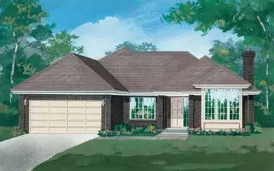 Northwest house plans 35-182 - front exterior, 2,019 sq ft, 3 bed, 2 bath house plans | Monster House Plans
