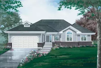 Traditional house plans 35-185 - front exterior, 1,757 sq ft, 3 bed, 2 bath house plans | Monster House Plans
