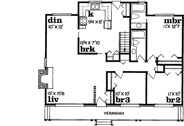 Upper/Second Floor Plan:35-212
