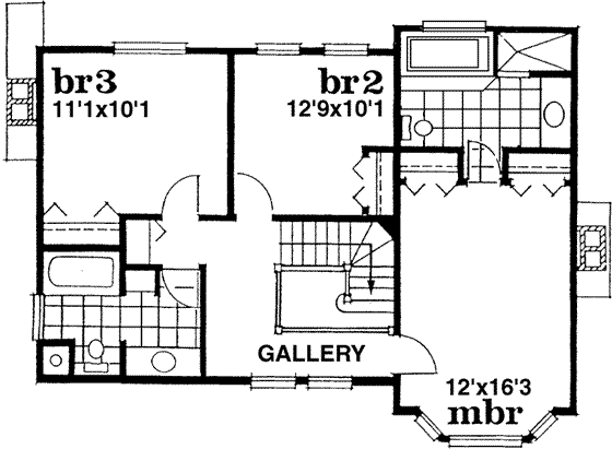Upper/Second Floor Plan:35-225