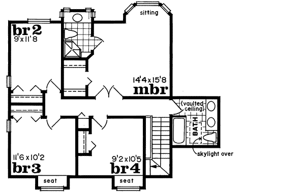 Upper/Second Floor Plan:35-233