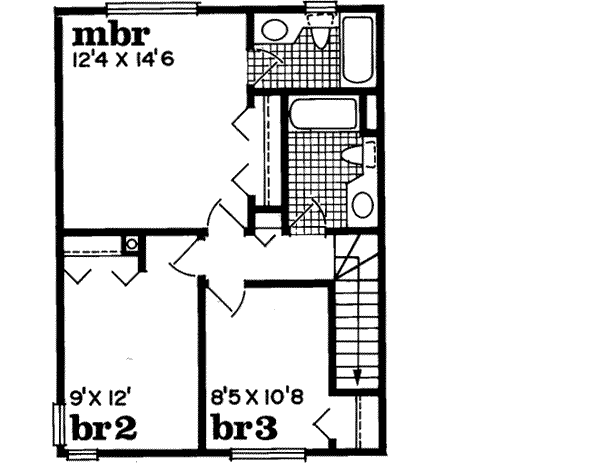 Upper/Second Floor Plan:35-244