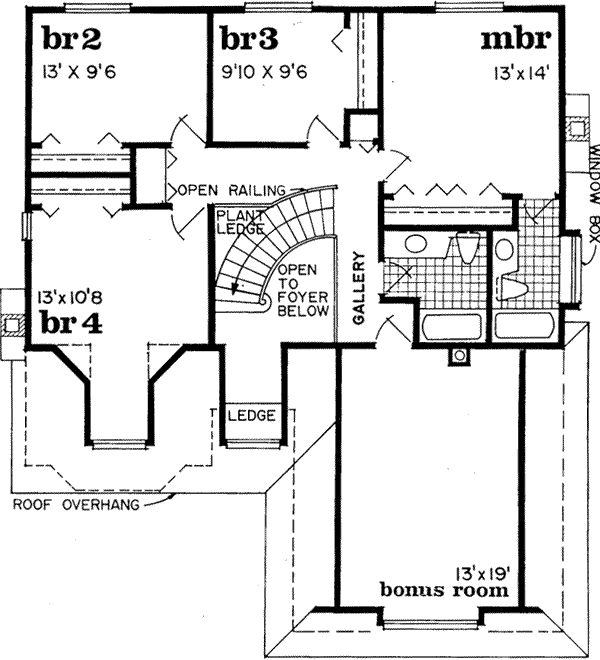 Upper/Second Floor Plan:35-249