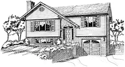 Traditional house plans 35-252 - front exterior, 924 sq ft, 2 bed, 1 bath house plans | Monster House Plans