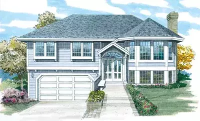 Traditional house plans 35-279 - front exterior, 1,299 sq ft, 3 bed, 2 bath house plans | Monster House Plans