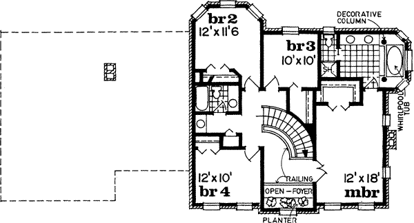 Upper/Second Floor Plan:35-290