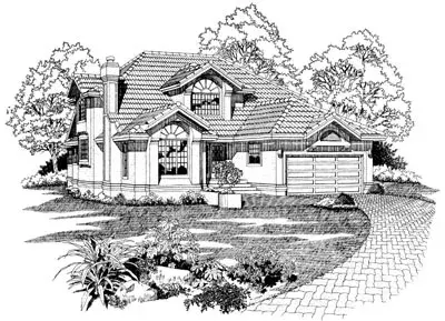 Florida house plans 35-291 - front exterior, 2,852 sq ft, 3 bed, 2 bath house plans | Monster House Plans