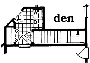 Southwest Style Home Design Plan: 35-312