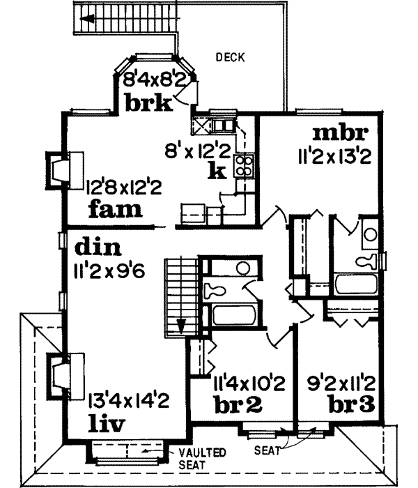 Upper/Second Floor Plan:35-333