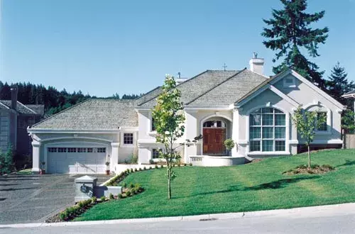 Sunbelt house plans 35-415 - front exterior, 2,572 sq ft, 3 bed, 2 bath house plans | Monster House Plans