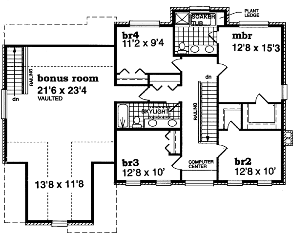 Upper/Second Floor Plan:35-435