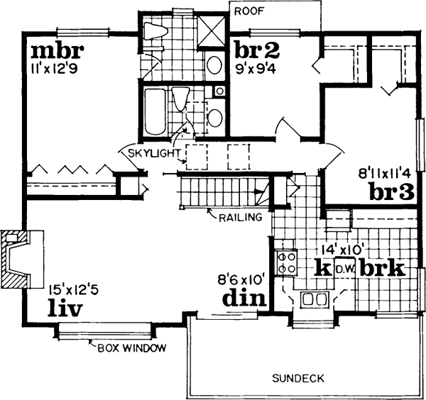 Upper/Second Floor Plan:35-462