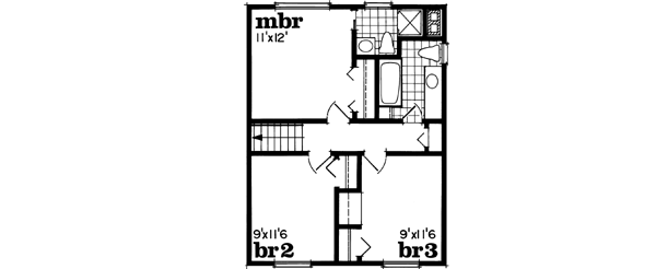 Upper/Second Floor Plan:35-502