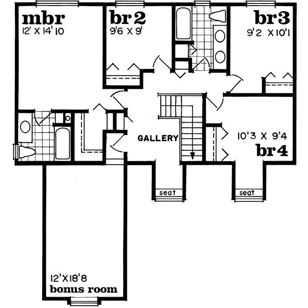 Upper/Second Floor Plan:35-521